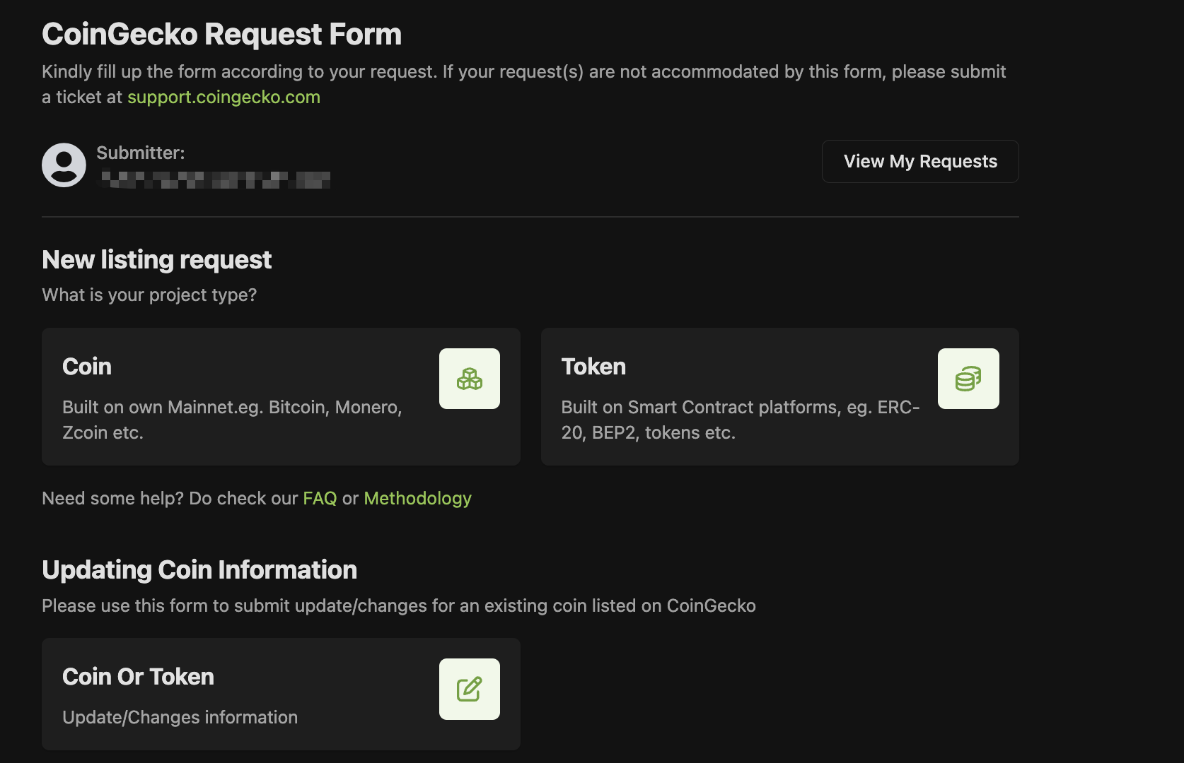 How do I update token info on CoinGecko token page? – CoinGecko
